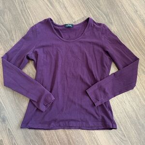 Women’s purple plum long sleeve top